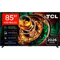 Tcl Nero Mini-Led-Fernseher "85Rm9lx1", Energieeffizienz: F (A-G), Schwarz, 85 ″, Fernseher, Apple Airplay 2, 6.000 Nits Hdr, Audio Von Bang & Olufsen