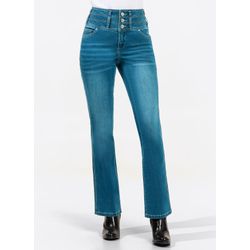 Blue-Stone-Washed 5-Pocket-Jeans - Bild 4