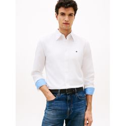 VAN GRAAF Tommy Hilfiger Herren Weiß Freizeithemd Regular Fit Leinen Groß - Bild 3