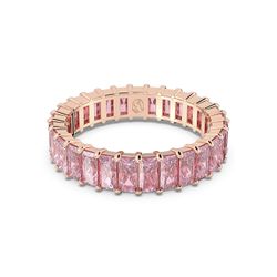 Swarovski Damen Rosa/Rosa Fingerring "Schmuck Geschenk Matrix Ring" Gr. 58, (Roségoldfarben, Pink), Fingerringe, 58, Metall, 4,7Mm, Fingerring, Mit Swa... - Bild 4
