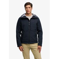 Superdry Blau Hoodie Softshell Tech - Bild 4