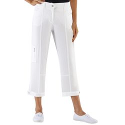 Weiß Stretch-Hose - Bild 4