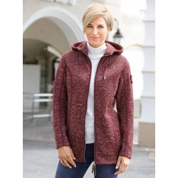 Bordeaux-Meliert Kapuzenfleecejacke - Bild 6