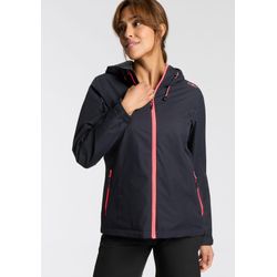 Cmp Damen Schwarz Wasserfeste Jacke Mit Kapuze - Bild 4
