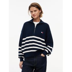Tommy Jeans (Pvh Group) - Tjw Quarter Zip Sweater Dark Night Navy - Gr. - M - Bild 5