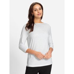 Weiß 3/4-Arm-Shirt - Bild 4