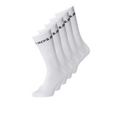 Jack & Jones Jungen Weiß 5Er Pack Kindersocken Basic Logo - Bild 4