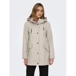 Only Damen Neutral – Regenjacke In Beige Mit Kapuze - Bild 5