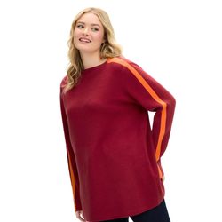 Sheego Damen Kirsche-Orange Strickpullover - Bild 4