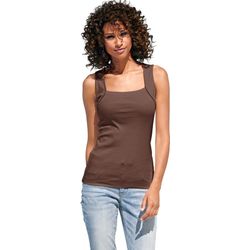 Schokobraun Shirttop - Bild 3