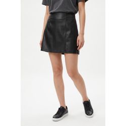 Only Damen Nero Lederimitatrock "Onlelina Faux Leather Skirt Otw", Gr. S (36), Schwarz, Web, Obermaterial: 100% Polyester, Unifarben, Kurz, Röcke - Bild 4