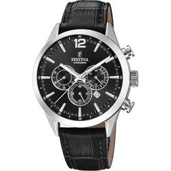 Festina Chronograph F20542-5 Schwarz Lederband 43,5 mm - Bild 6