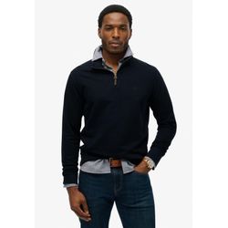 Superdry Blau Klassischer Stehkragen-Pullover Essential - Bild 2