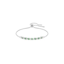 Swarovski Matrix Armband, Rundschliff, Rhodiniert Grün - Bild 4