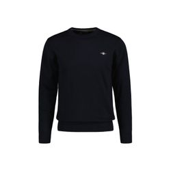 Gant Herren Blau Pullover Baumwolle Unifarben - Bild 7