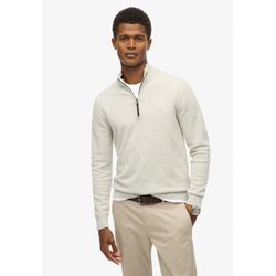 Superdry Grau Pullover Aus Baumwolle Mit Stehkragen Essentials - Bild 4
