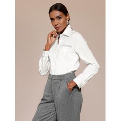 Ecru Baumwollbluse - Bild 2