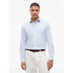 Tommy Hilfiger Popelinehemd Stripe Blue Hellblau Blau Größe XL - Bild 6