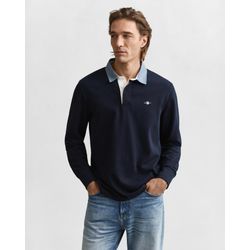 GANT, Unisex, Pullover, Rugbysweater, Blau, (L) - Bild 9