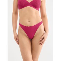 Sloggi Damen Lila/Rosa String "Zero Feel Bliss", Gr. S, Pink (Berry), Spitze, Obermaterial: 76% Polyamid, 24% Elasthan, Körpernah, Unterhosen String, Stretc... - Bild 4