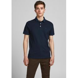 Jack & Jones Herren Blau/Schwarz Poloshirt "Jjepaulos Poloshirt Mit Klassischem Kragen Und Figurbetonter Form", Gr. S, (, Navy), Piqué, Obermateria... - Bild 10