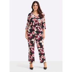 Schwarz-Koralle-Bedruckt Jumpsuit - Image 4