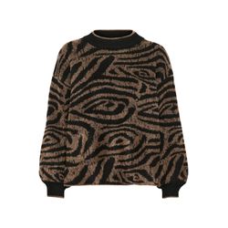 Kaffe, Damen, Pullover, Wilma, Schwarz, Braun, Mehrfarbig, (M) - Bild 4