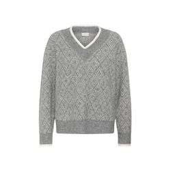 VAN GRAAF Kaffe Damen Grau Strickpullover Kasirens Extra Klein - Bild 6
