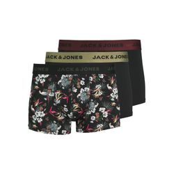 Jack & Jones Herren Schwarz Boxershorts Flower Microfiber (X3) - Bild 9
