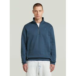 G-Star Bleu Sweatshirt 1/2 Zip Premium Core - Bild 4