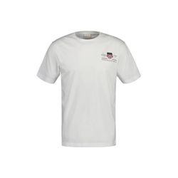 VAN GRAAF Gant Herren Weiß T-Shirt Baumwolle Mittel - Bild 4