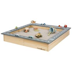 Muddy Buddy Kinder-Sandkasten Highway Hero Holz Natur - Image 6