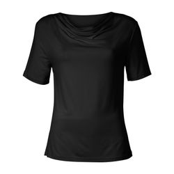 Sheego Damen Schwarz Wasserfallshirt - Bild 3