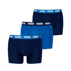 Puma 3-er Set Boxer Blau mit verschiedenfarbigem Webbund - Bild 5