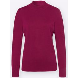 Sheego Damen Weinrot Strickpullover - Bild 3