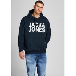 Jack & Jones Herren Blau Hoodie Große Größe Corp Logo - Bild 6