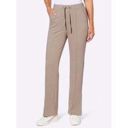 Damen Jerseyhose mit abgesteppten BIesen sesam, Größe 56 - Bild 3