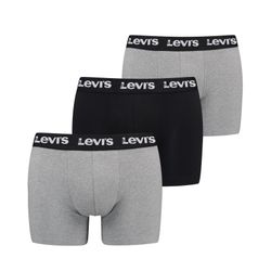 Levi's Herren Hellgrau/Schwarz Boxershorts "Boxershort Repeat Logo Boxer Brief 3P 3Er Pack", Gr. Xl, Bunt (, ), Obermaterial: 95% Baumwolle Co. 5% E... - Image 7