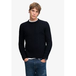 Superdry Bleu Dreifach Gezogener Pulli Jacob Cable - Bild 5