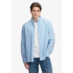 Superdry Herren Pale Blau Chambray Langarmhemd "Preppy Oxford L/S Shirt" Baumwolle Regular Fit erhältlich in Größe von Baur - Bild 5