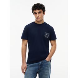 Tommy Jeans - Tjm Reg Sign Flag Ss Tee Ext - Tops - Herren - Blau - S - Bild 6