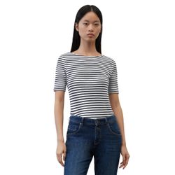 Marc O'polo Damen Marine T-Shirt Aus Bio-Baumwolle Slim Fit, Gr. Xl - Bild 4