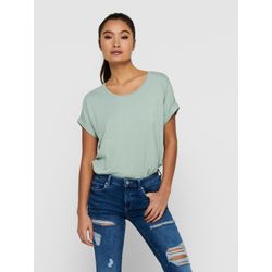 Only Damen Blau -T-Shirt Moster Manches Courtes Col Rond - Bild 5