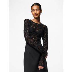 Pieces Damen Langarmshirts Schwarz Gr. Klein - Bild 5