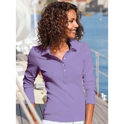 Lavendel Langarm-Poloshirt - Bild 6
