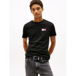 Tommy Jeans (Pvh Group) - Tjm Slim Essential Flag Tee Ext Black - Gr. - M - Bild 6