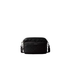 Calvin Klein Damen Schwarz Umhängetasche "Emblem Aop Deboss Camera Bag" Crossbody Bag Schultertasche Mit Ck-Logoprägung Und Fronttasche von Baur - Image 4