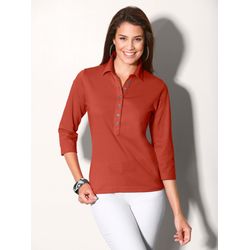 Rostrot Poloshirt - Bild 4