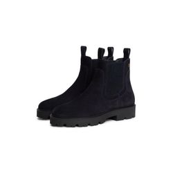 Tommy Hilfiger Damen Dunkelblau Klassische Stiefeletten Th Monogram Suede Chelsea Boot Fw0fw09563 - Image 4