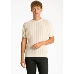Lindbergh Gestricktes T-Shirt Mit Zopfmuster - Bild 4